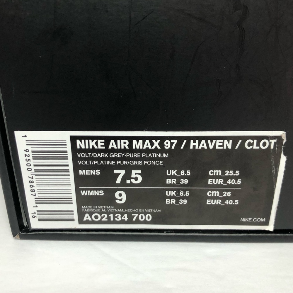 Nike Air Max 97/Haven/Clot - Picture 10 of 11